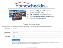Tablet Screenshot of homescheckin.com